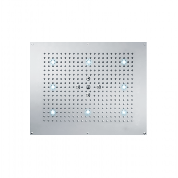 BOSSINI Dream Верхний душ 570 x 470 mm, с 8 LED RGB, 2 режима (дождь, распыление), блок питания/управления, Cromoterapia, цвет: хром