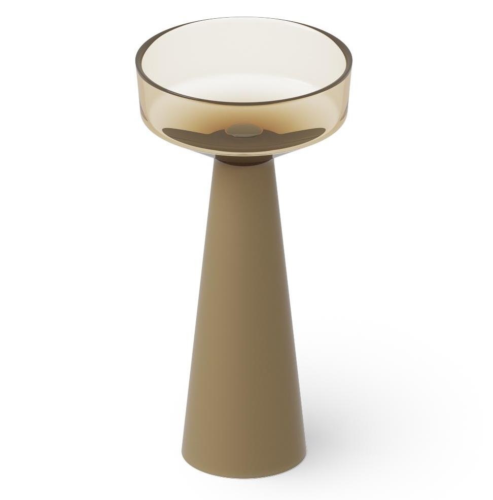 Dea Design Pedestal Basin DD2018 425 R6 Раковина напольная Ø 425 мм (Grey Brown)