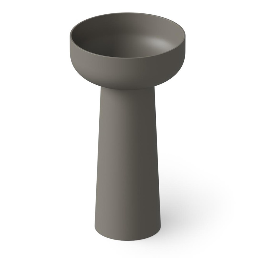 Dea Design Pedestal Basin DD2027 480 3 Раковина напольная Ø 480 мм (серый матовый)