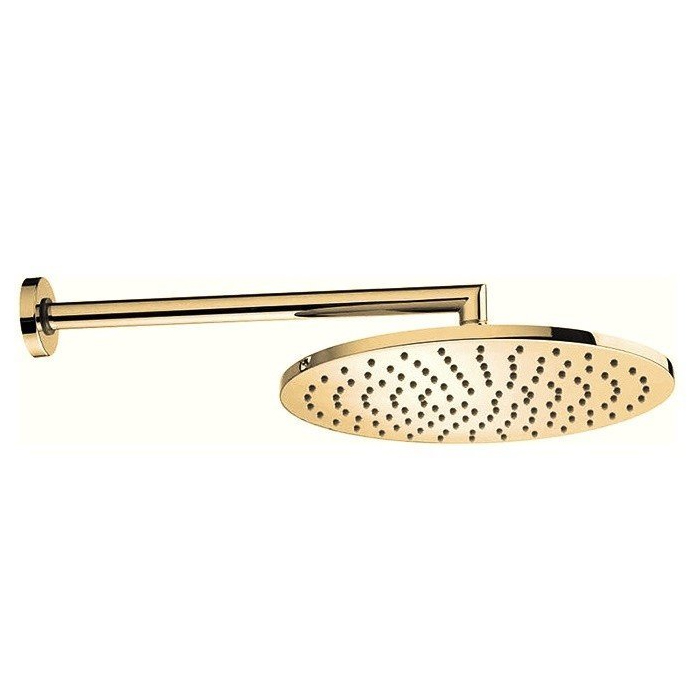 Bossini Верхний душ Cosmo Ø 280 mm с кронштейном 400 mm, цвет: Gold PVD