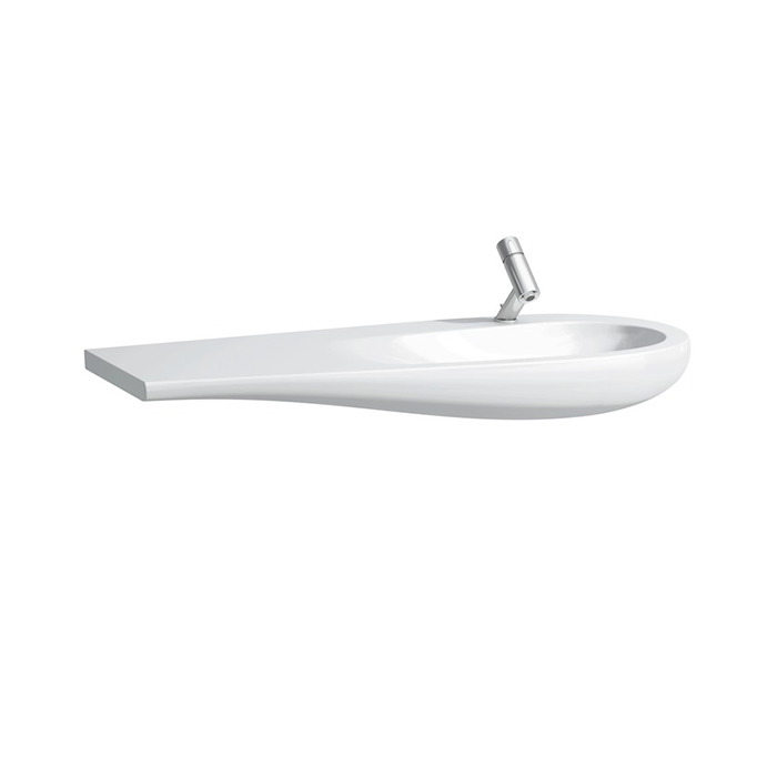 Laufen Alessi One Раковина 1200х500х165мм с 1 отв. под смесит, полка слева, с покр. LLC, цвет: белый (со склада продаем с базой 4.3043.1.097.)