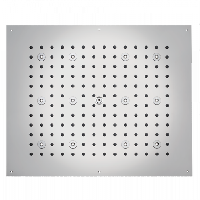 BOSSINI DREAM-RECTANGULAR Верхний душ 570x470 mm, с 12 LED (белый), блок питания/управления, цвет: хром