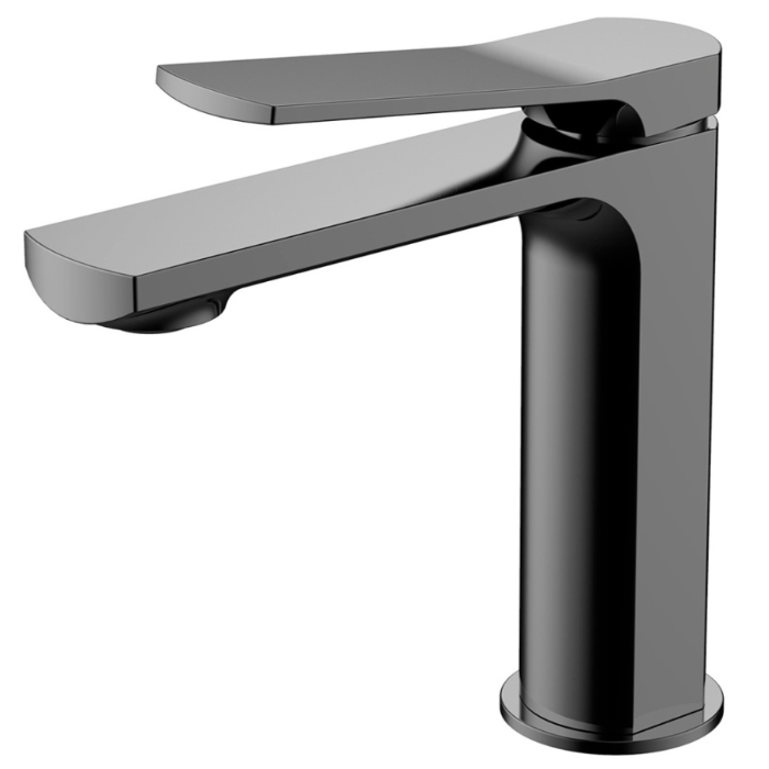 NEMO NM-1311-BGM Смеситель для раковины с донным клапаном BRUSH GUN METAL (БРАШИРОВАННЫЙ АНТРАЦИТ)