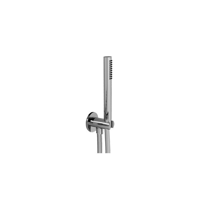 Fantini AL/23 Душевой набор: вывод воды 1/2”, шланг 150 см, ручная лейка FIT, держатель для лейки, цвет: хром