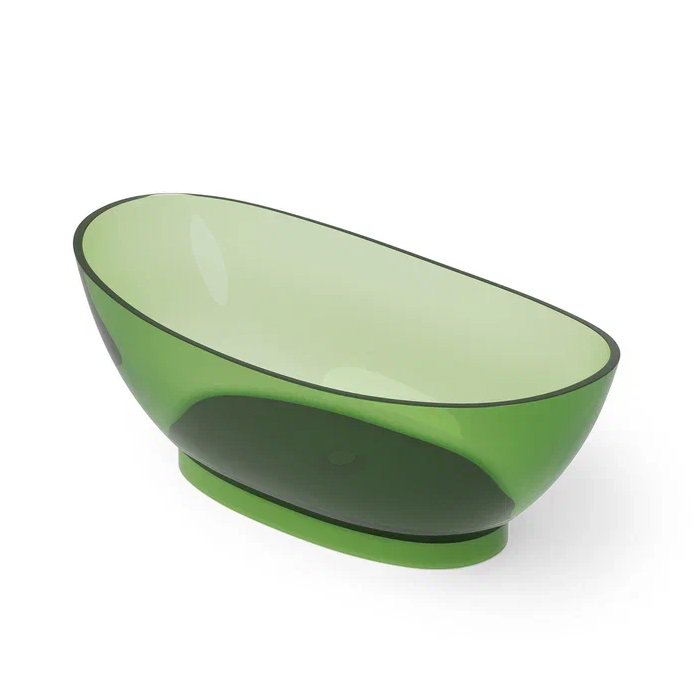 DEA DESIGN Elegant Ванна отдельностоящая 179x88xh64 см, материал: Glasstech прозрачная смола, цвет: Emerald R3