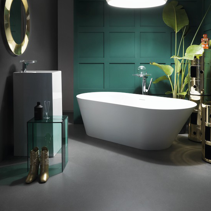 Laufen Kartell Ванна 1715x815x450мм, свободностоящая, с слив-переливом, материал: композит, цвет: белый (СПЕЦЦЕНА с нашего склада!)