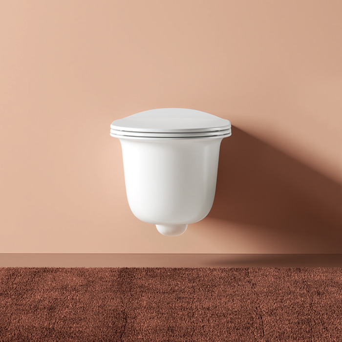 Artceram CHIC Унитаз подвесной безободковый 38х53 см, с крепеж. цвет белый глянец