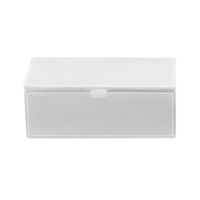 Decor Walther Brownie BMD2 Универсальная коробка 24.5x13x9.5см, с крышкой, цвет: белая кожа