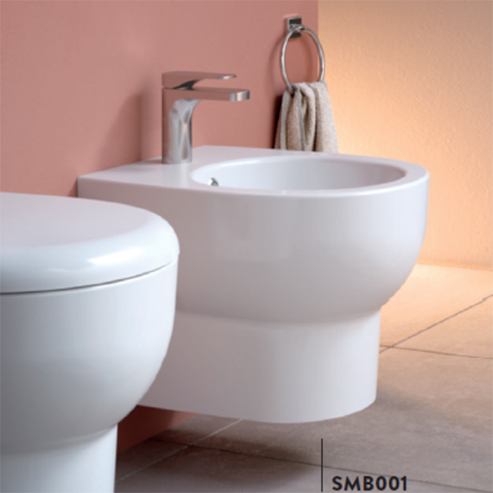 ARTCERAM SMARTY Биде подвесное 35х50 см, с 1 отв под смеситель, цвет белый