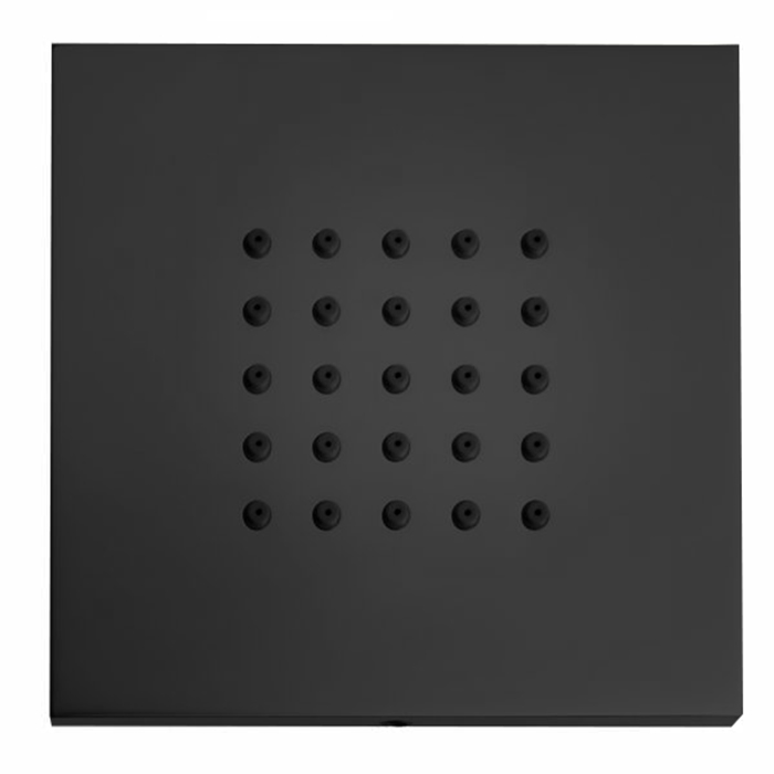 Bossini Cubic Flat Г/м настенная форсунка 10*10 см, цвет: черный матовый