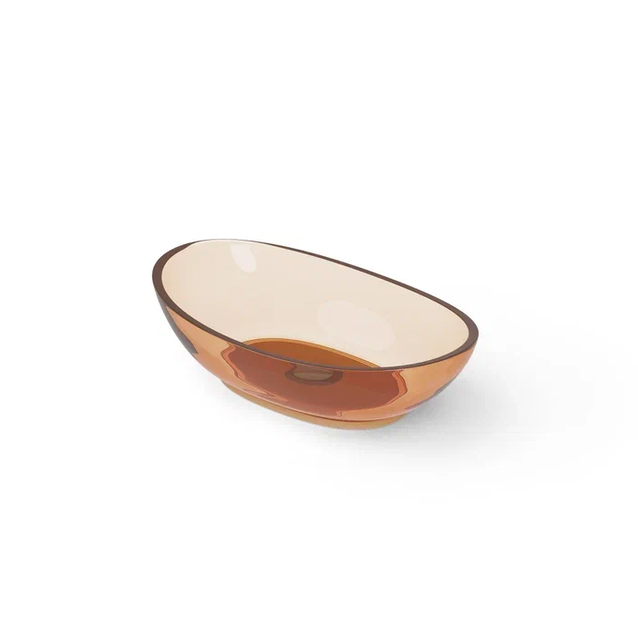 DEA DESIGN Washbasins Раковина настольная 60x35xh16 см, материал: Glasstech прозрачная смола, цвет: Sunset R1