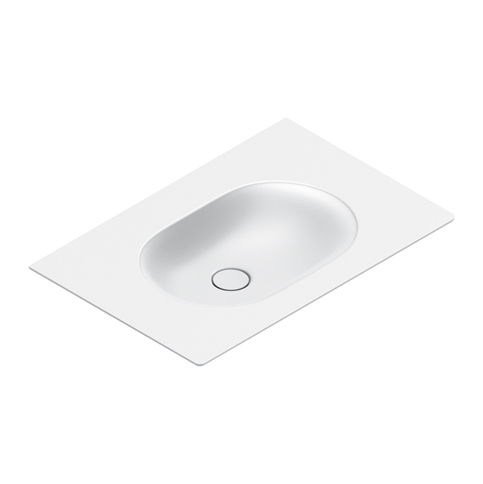 Catalano SFERA Раковина консоль 75x50, без отв. под смеситель, покрытие Cataglaze+, цвет белый матовый