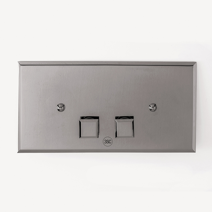 3SC SQUARE pLAQUE Клавиша смыва для бачков Geberit UP320/720, 33*2,5*h17, материал: латунь, цвет: хром (Спеццена с нашего склада!)