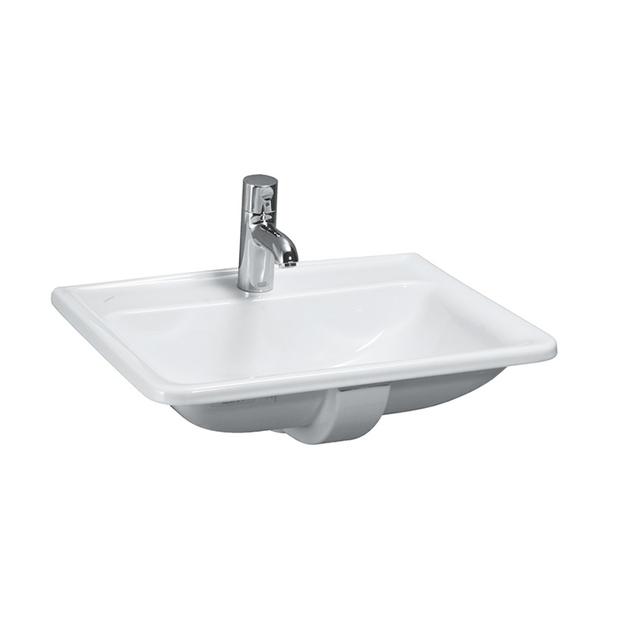 Laufen Pro S Раковина 56х44х20 см,п встраиваемая сверху с 1 отв. под смеситель,без перелива, цвет: белый