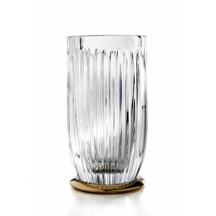 3SC Elegance Стакан настольный, цвет: прозрачный хрусталь/Satin Brass