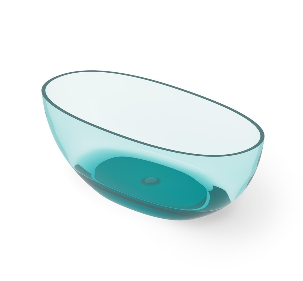 Dea Design Nature DD8628 1650 R8 Ванна свободностоящая 1650*800 мм (Lake Water Blue)