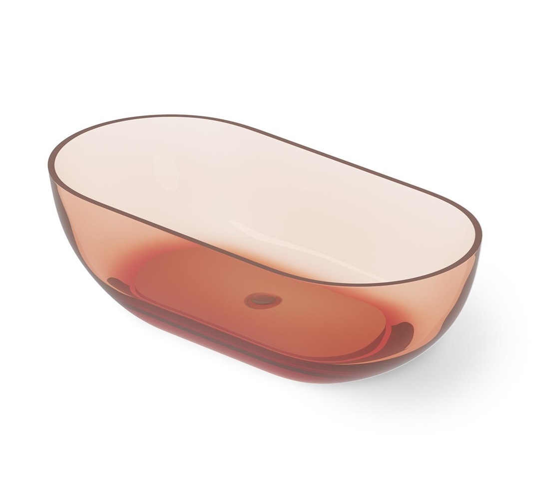Dea Design Shadow DD8619 1650 R9 Ванна свободностоящая 1650*820 мм (Brown Copper)