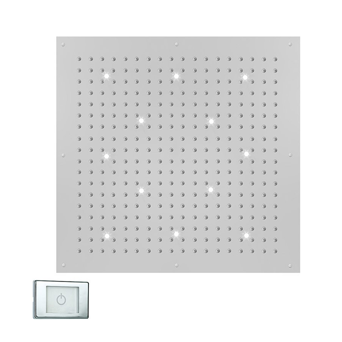 BOSSINI DREAM-XL CUBE Верхний душ 1000 x 1000 mm, с 12 LED (белый), блок питания/управления, цвет: хром