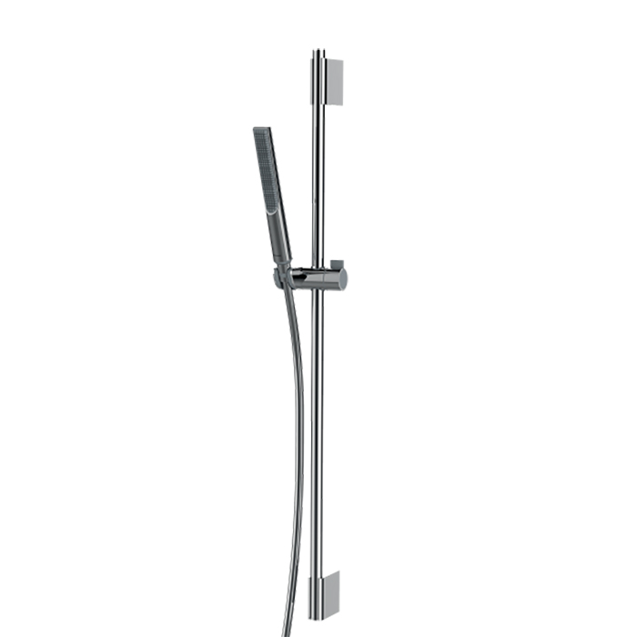 BOSSINI APICE Комплект для душа с штангой, ручным душем Slim и шлангом 1500 мм., цвет хром