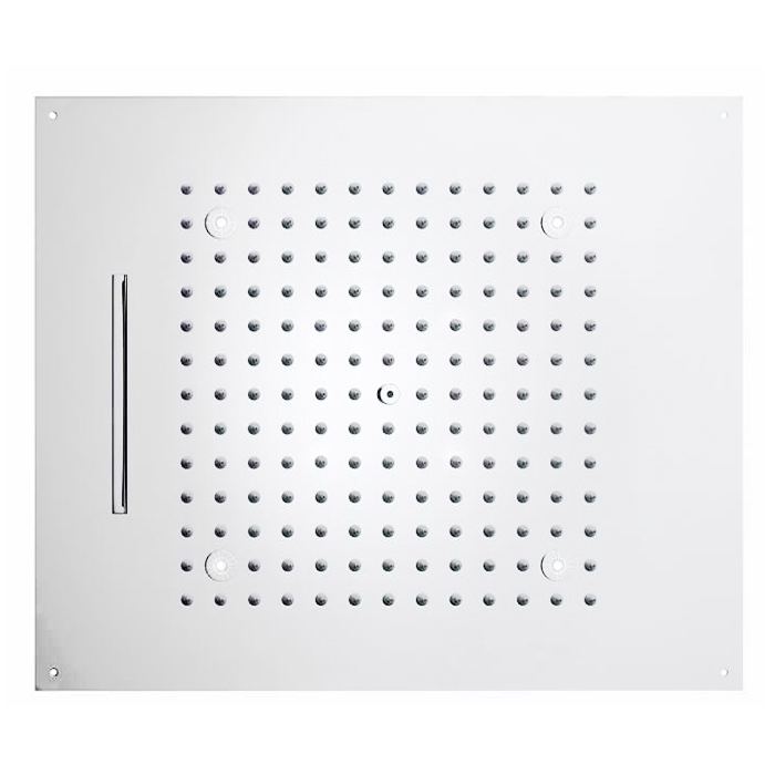 BOSSINI DREAM/2 Верхний душ 570 x 470 mm, 2 режима (дождь, каскад), с 4 LED (белый), блок питания/управления, цвет: белый матовый