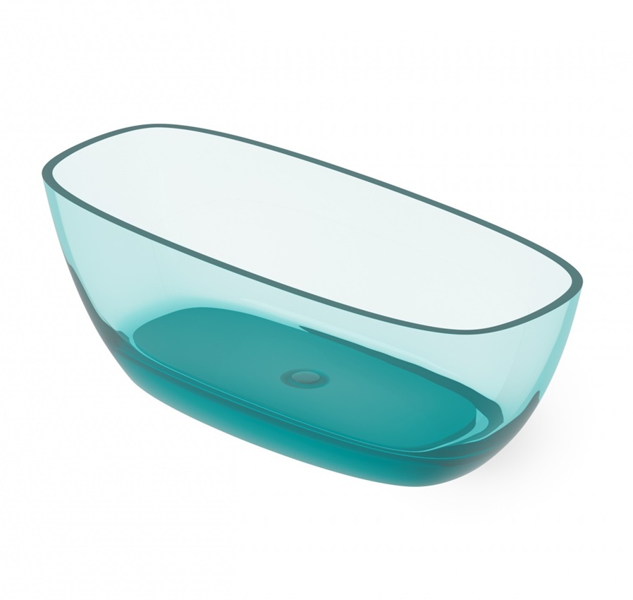 Dea Design Soul DD8630 1700 R8 Ванна свободностоящая 1700*720 мм (Lake Water Blue)