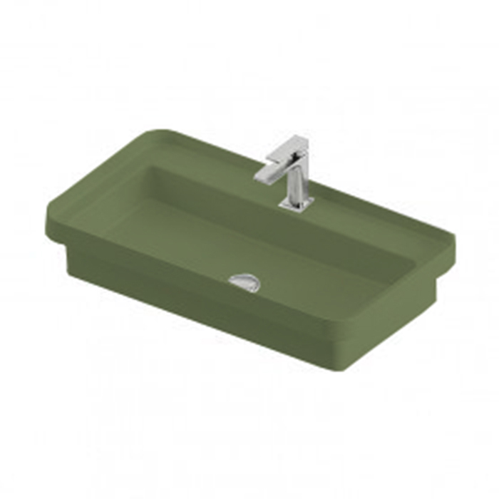 Artceram FUORI SCALA Раковина встраиваемая 80х45 см, 1 отверстие, цвет verde salvia