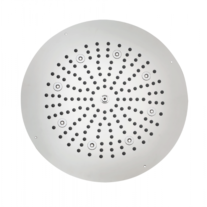 BOSSINI DREAM-OKI Верхний душ Ø 470 mm с 8 LED RGB, блок питания/управления, Cromoterapia, гибкая подводка,, цвет: хром
