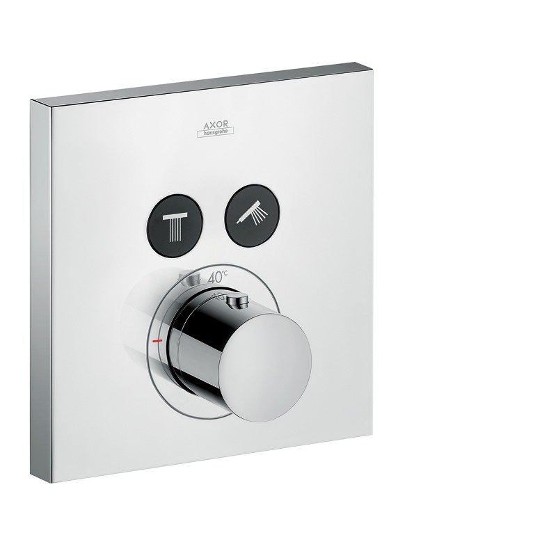 AX ShowerSelect Встраиваемый термостат для душа, 2 потреб, (внешняя часть), цвет: хром