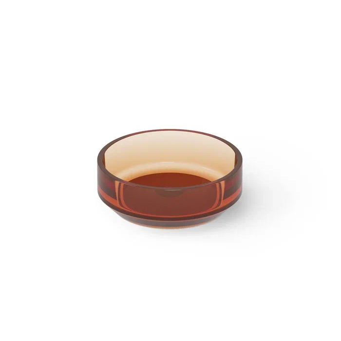 DEA DESIGN Washbasins Раковина настольная 43x43xh15 см, материал: Glasstech прозрачная смола, цвет: Sunset R1