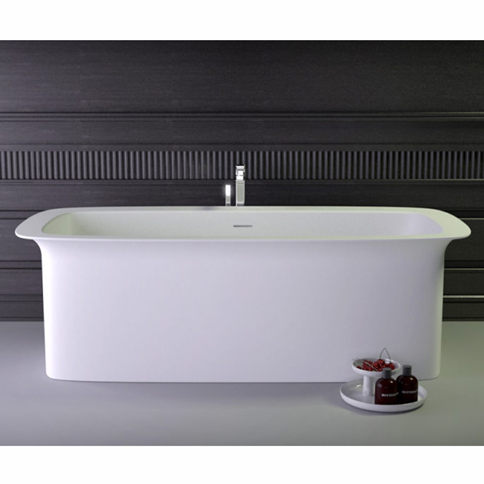 KNIEF Glam ванна отдельностоящая 170х80x55 cm, с сливом-переливом , цвет белый глянцевый