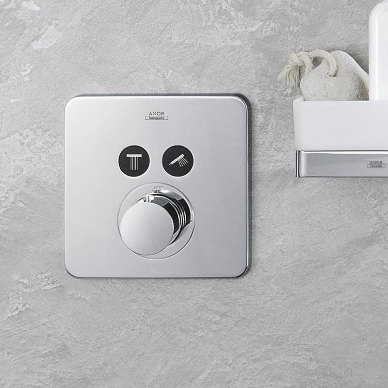 AX ShowerSelect Встраиваемый термостат для душа, 2 потреб, (внешняя часть), цвет: хром