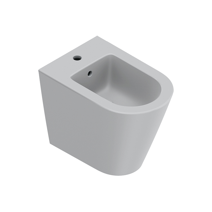 Catalano ZERO Биде напольное 55x35, с 1 отв. под смеситель, покрытие Cataglaze+, без крепежа, цвет Cemento Satinato