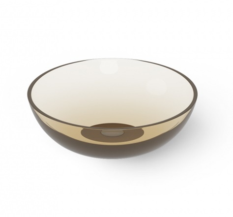 Dea Design Washbasins DD9038 420 R6 Раковина накладная Ø 420 мм (Grey Brown)