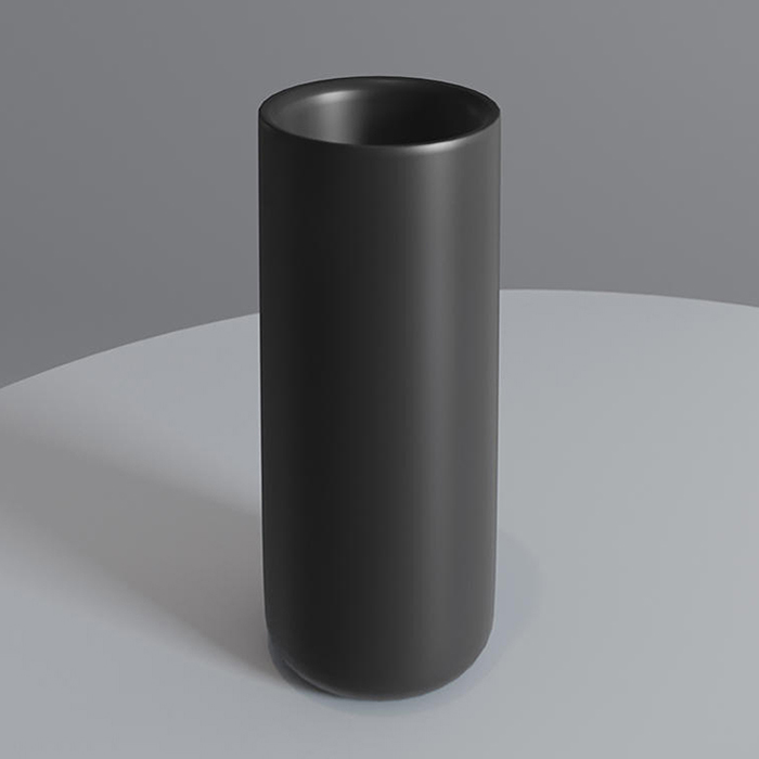 SALINI GOCCE Стакан Ø60х120 мм., настольный, S-Stone, цвет черный матовый RAL9005