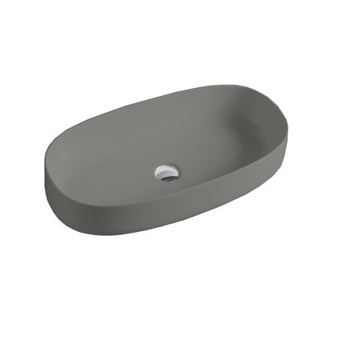 Artceram COGNAC Раковина настольная 68x35 см, цвет grigio oliva/покрытие Saniglaze