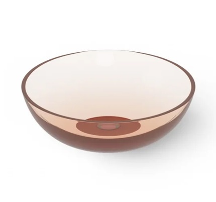 Dea Design Washbasins DD9038 400 R9 Раковина накладная Ø 400 мм (Brown Copper)