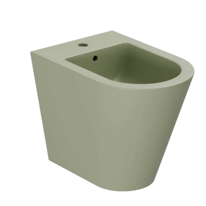AZZURRA FORMA Биде приставное 54х37х42см , с 1 отв под смеситель,с креплением, цвет Nature green