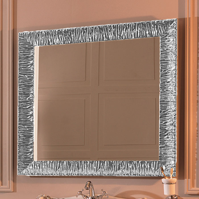 KERASAN Retro Зеркало 100x100, цвет серебро состаренное