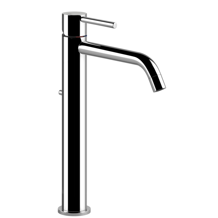 Gessi Emporio Via tortona Смеситель для раковины высокий с донным клапаном и соединительными шлангами, цвет: Chrome