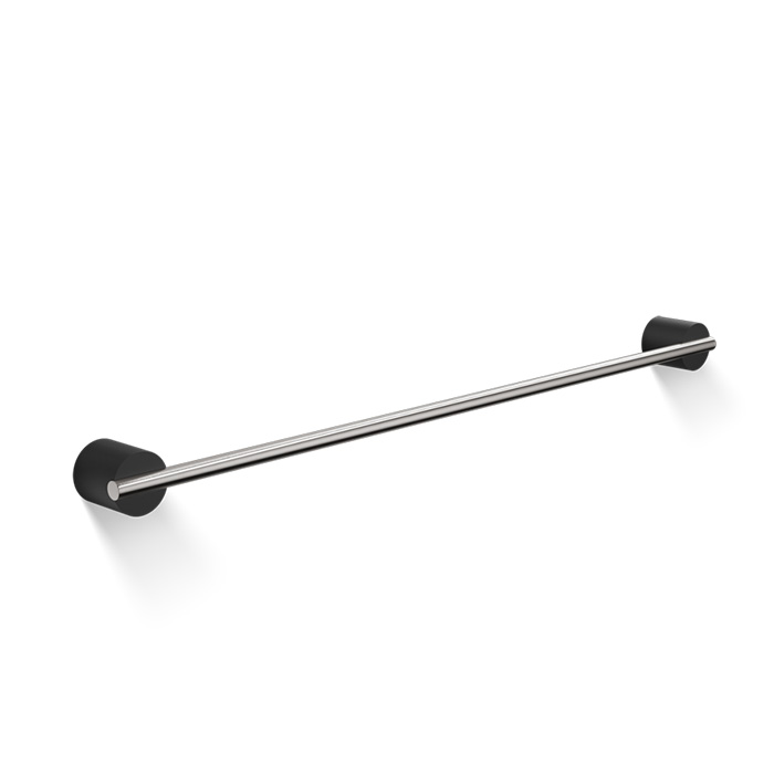Decor Walther Black Stone HTE60 Полотенцедержатель 60см, цвет: черный матовый / сталь матовая