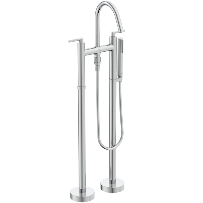 Ideal Standard Joy Neo Смеситель для ванны, напольный, с душевым набором, шлангом IDEALFLEX® 125см, цвет: хром