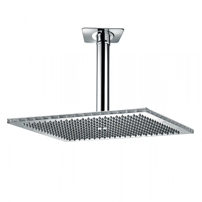 BOSSINI DREAM-RECTANGULAR Верхний душ 500 x 400 mm 1 режим - держателем вертикальным 300 x Ø 36 mm, цвет: хром