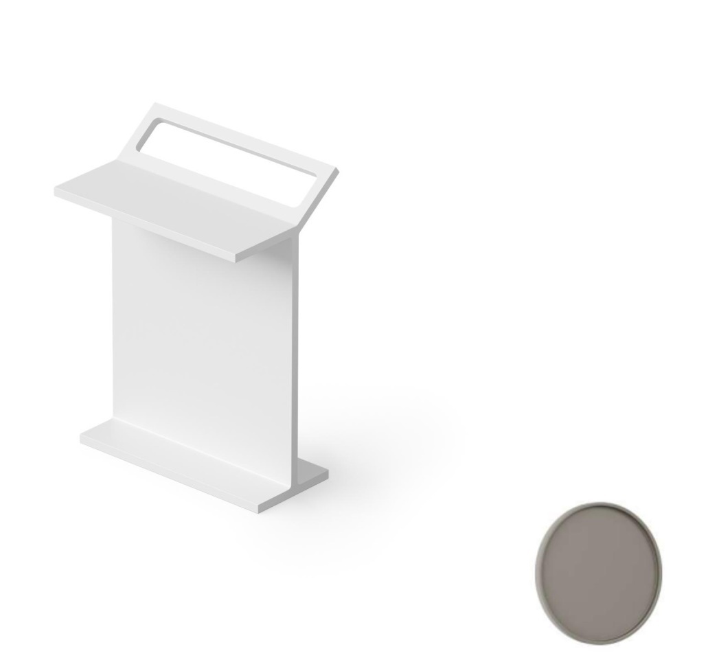 Dea Design Accessories DD3004 500 3 Столик с держателем полотенца (серый матовый)