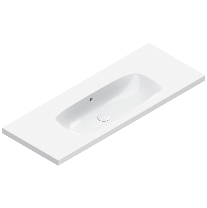 Catalano ALVEA Раковина 120x46, без отв. под смеситель, покрытие Cataglaze+, цвет белый глянцевый