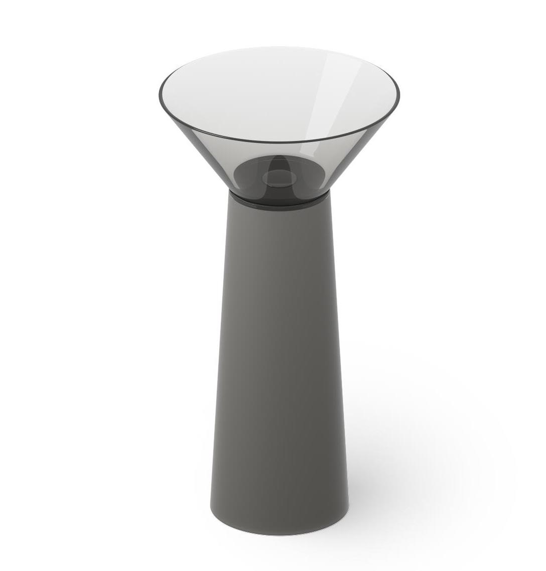 Dea Design Pedestal Basin DD2022 480 R4 Раковина напольная Ø 480 мм (Smoky Black)