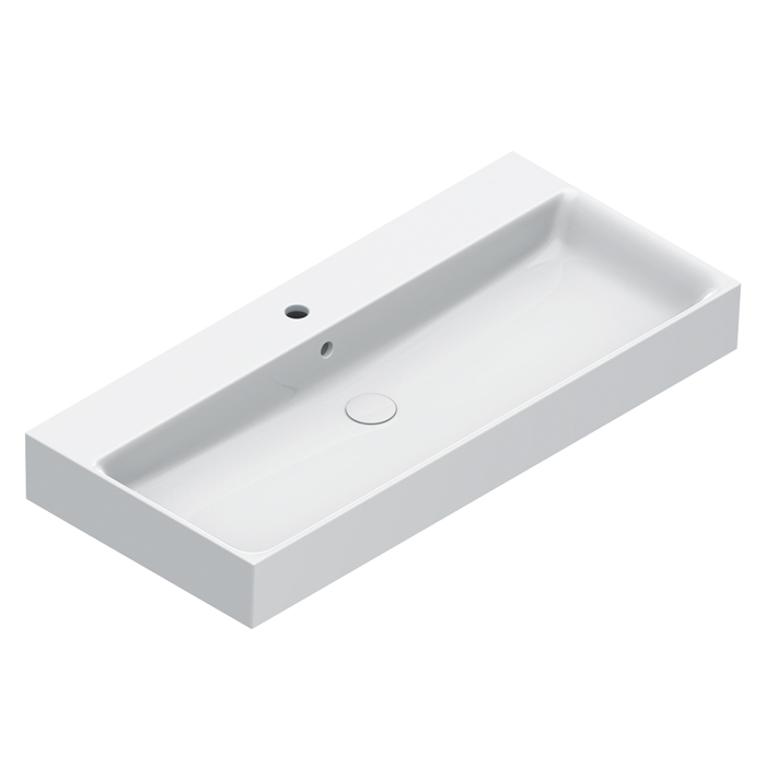 Catalano PREMIUM Раковина 100x47, с 1 отв. под смеситель, покрытие Cataglaze+ , цвет белый матовый