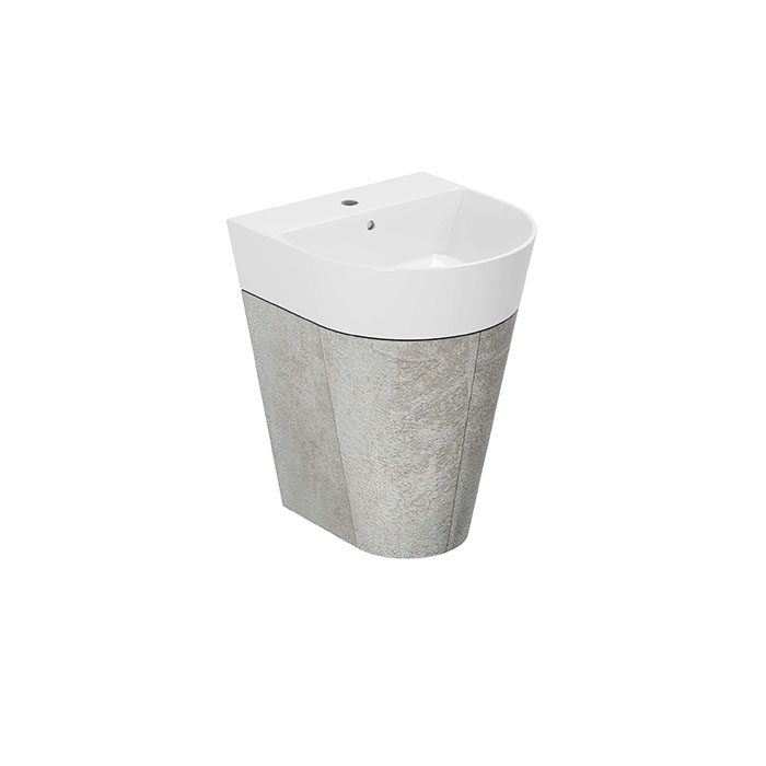 AZZURRA FORMA Тумба подвесная для раковины 50см, с 2 дверцами, 50х47х50 см, цвет Cement