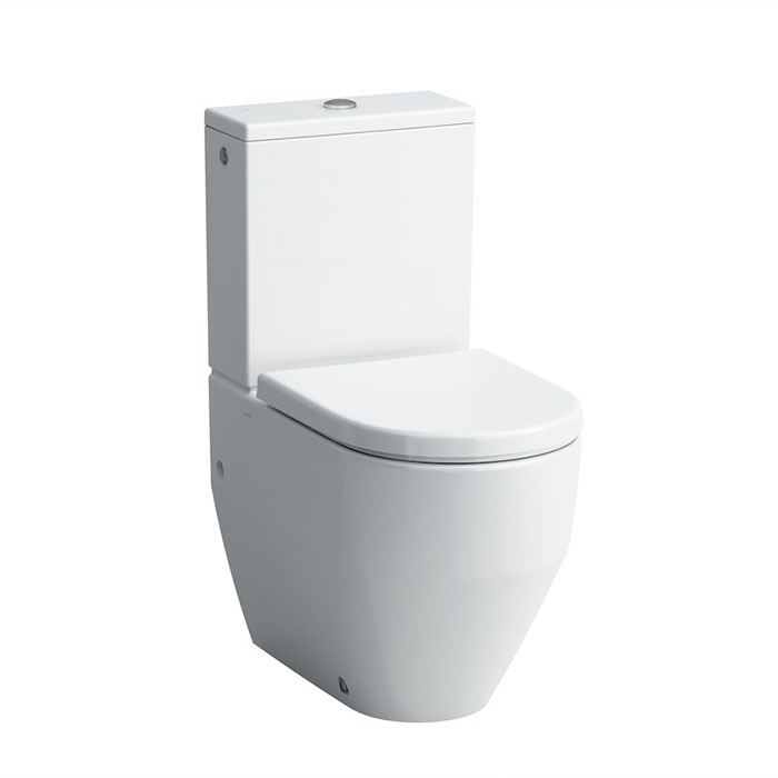LAUFEN Pro Унитаз моноблок 36х65х44 см,слив универсальный, безободковый смыв Rimless, для бачка 8.2995.3/8.2995.2, цвет белый
