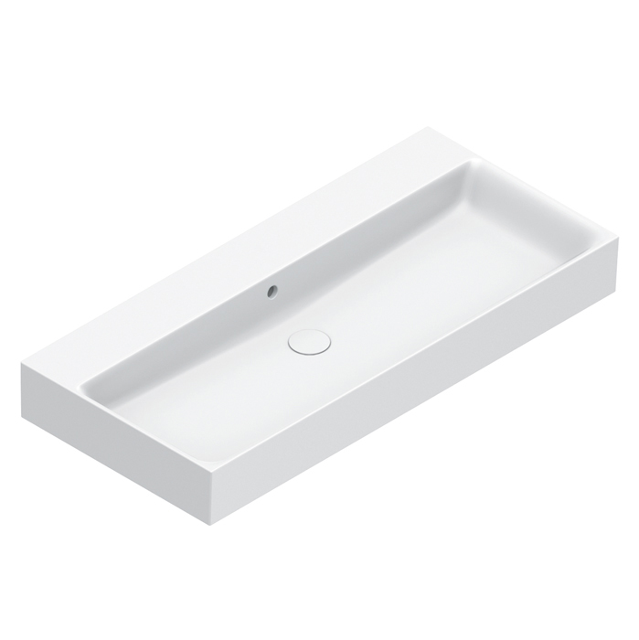 Catalano PREMIUM Раковина 100x47, без отв. под смеситель, покрытие Cataglaze+, цвет белый глянцевый