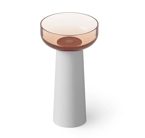 Dea Design Pedestal Basin DD2027 480 R9 18 Раковина напольная Ø 480 мм (белый матовый | Brown Copper)